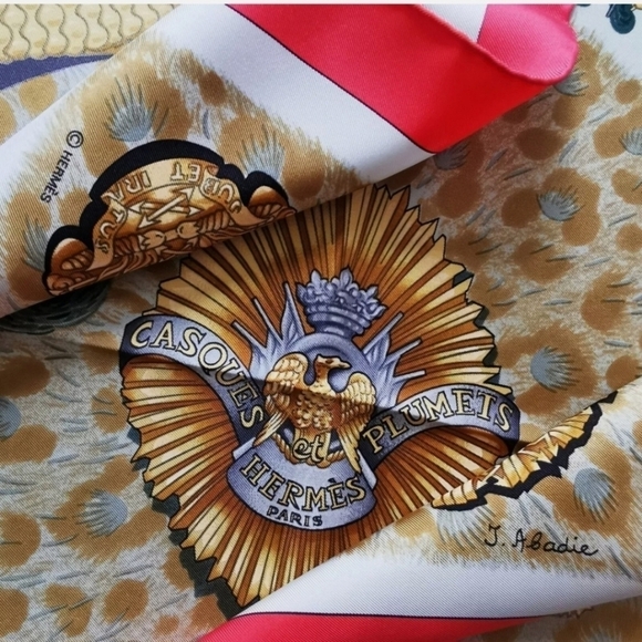 HERMES CASQUES et PLUMETS helmet and feather Carre90 - Picture 12 of 12